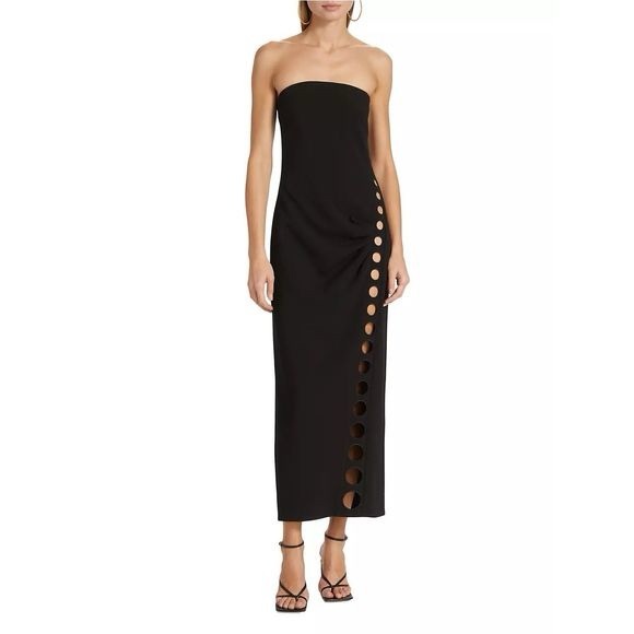 cult gaia Dresses & Skirts - Cult Gaia Black Capri Eyelet Maxi Dress